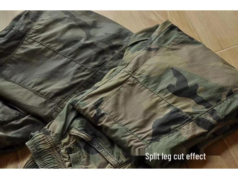 Быстросохнущие Легкие Дышащие Камуфляжные Джоггеры - Эластичная Талия, Летние Брюки Карго