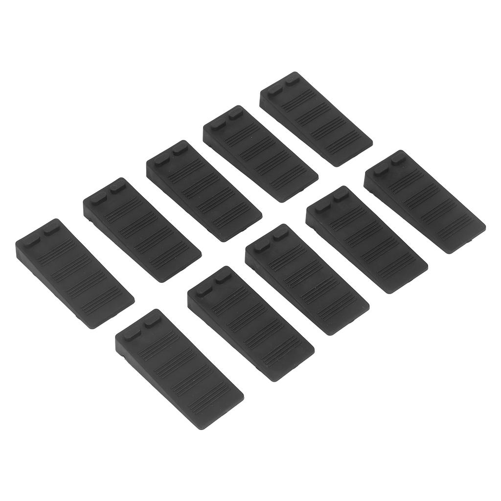 10 Pcs Door Stoppers Black  Protection Anti Collision Anti Skid Non Punching Rubber Floor Door