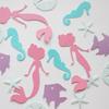 New 100pcs/set Confetti Mermaid Shape Beach Theme Party Table Scatter Paper Scrap