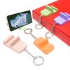Holder Keychain Pendant Portable Plastic Phone Stand Mini Desk Cellphone