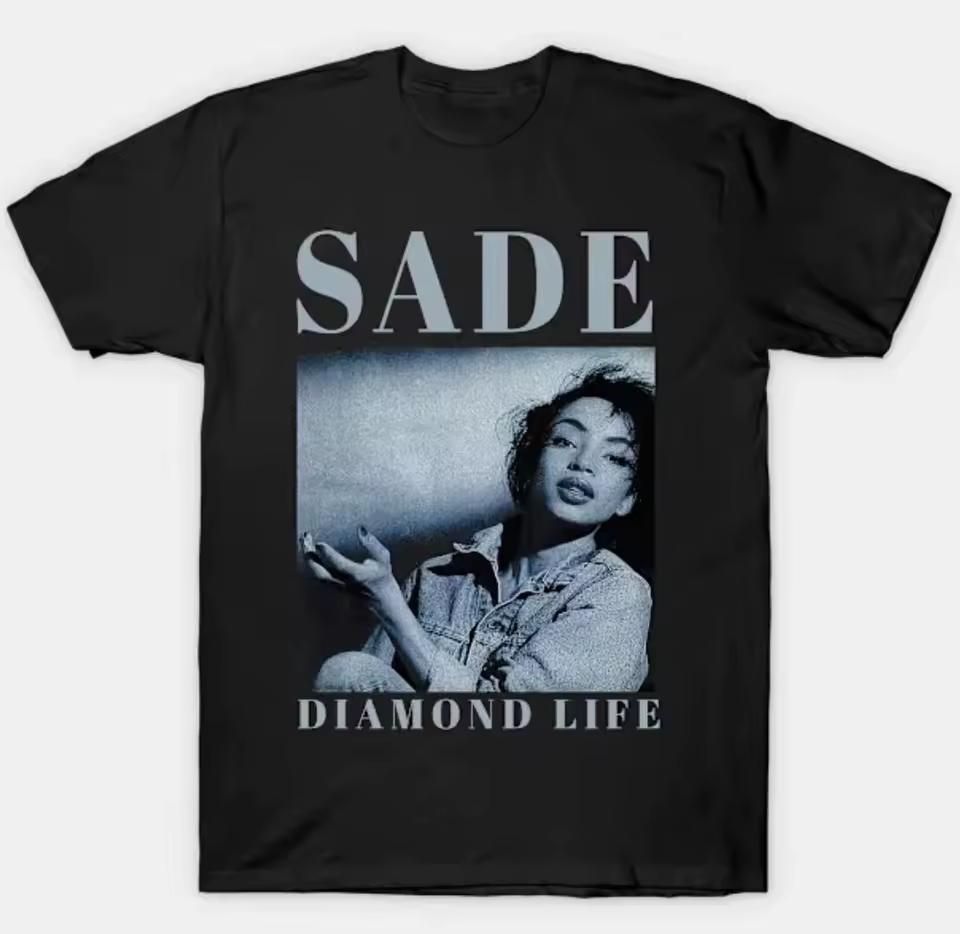 Sade Adu Diamond Life Vintage T shirt 2025 Men's Women's T shirt Summer Vintage Fashion Streetwear Harajuku Top