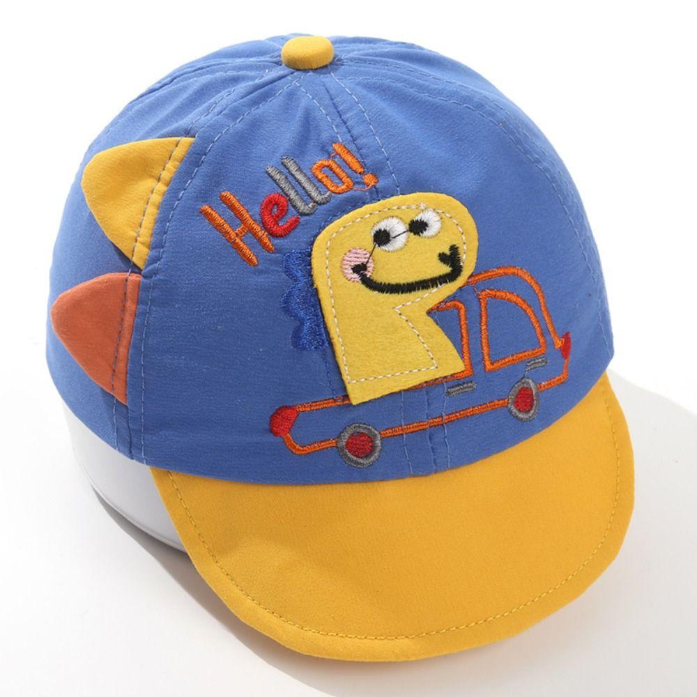 Embroidery Boys' Baseball Cap Soft Brim Children Cap Cute Toddler Sun Hat  Children