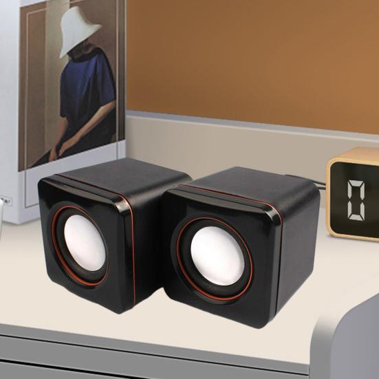 1 пара проводных динамиков, портативный USB-питание, мини-динамик, 3,5-разъемный сабвуфер, динамик для компьютера, ноутбука