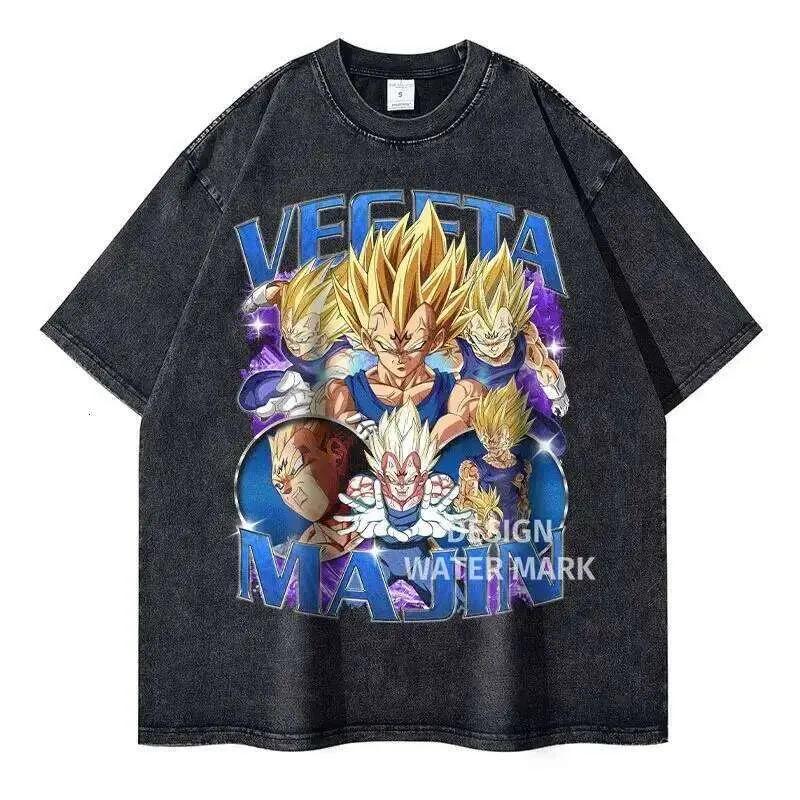 249. Dragon Ball Broly Oversized Graphic T Shirt Men Women Vintage Washed Short Sleeve Anime Tee Streetwear Casual Summer Y2K 2026 Loose Cotton
