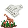 Jungle Animal Mousse Silicone Mold Fondant Cake Border Mould Chocolate Mould Cake Decor Tools Kitchen Baking Accessories X3UC