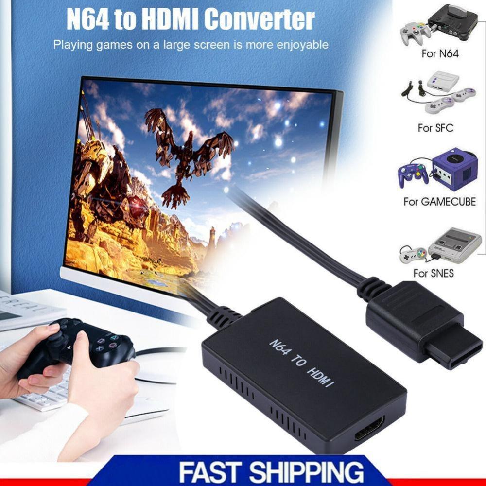 N64 to HDMI Adapter Cable – N64/SNES/NGC 1080P HD Converter