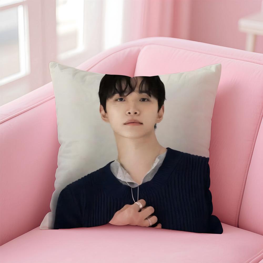 singer charismatic JJunho Cushion Cover Pillow Case Soft Skin Friendly Fabric  Concealed Zipper