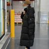 Зимняя Новая Свободная Куртка с Хлопковой Подкладкой Женская Удлиненная с Капюшоном Утолщенная Корейская Куртка с Хлопковой Подкладкой.