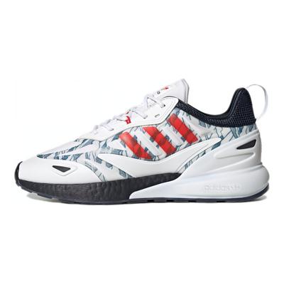 Originals ZX 2K Boost 2.0 Прочные Нескользящие Низкие Кроссовки для Повседневной Носки Унисекс Белый Красный GY3515