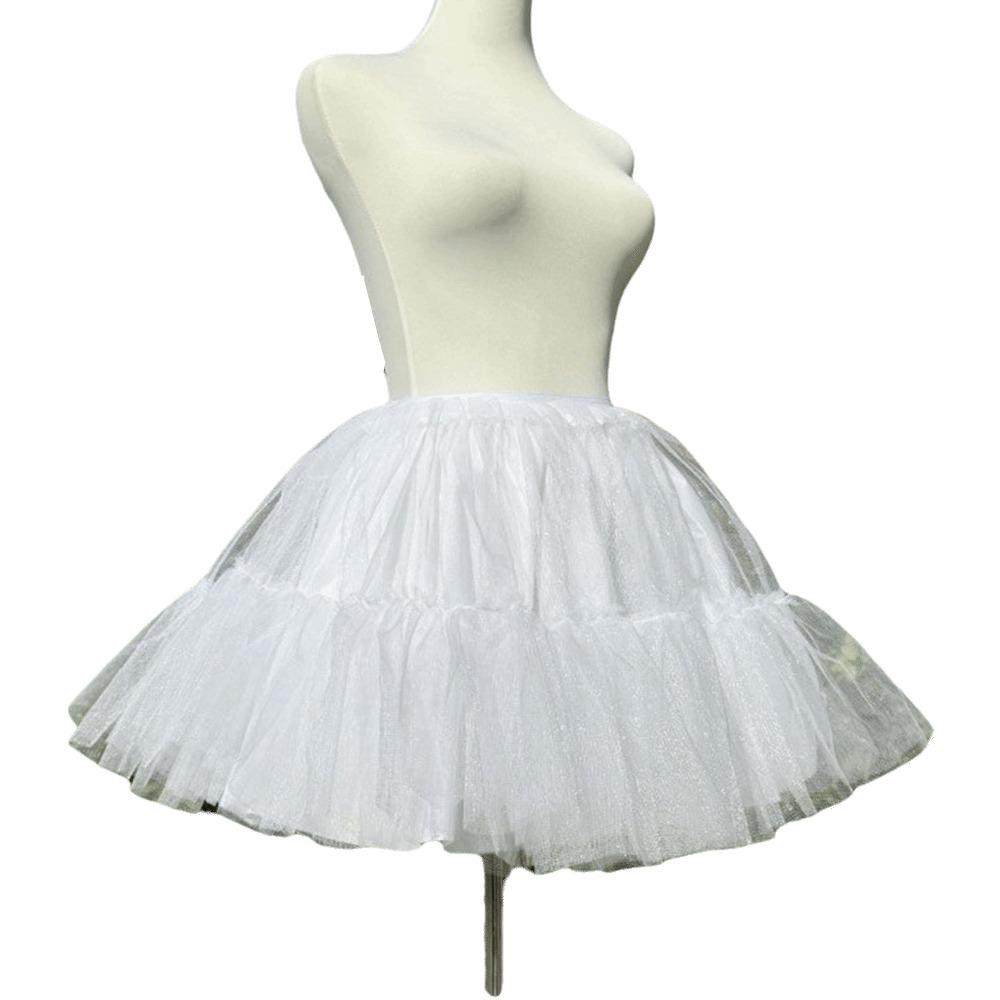 Boneless Design Crinoline Underskirt Soft Mesh Ball Gown Underskirt Tutu Puffy Skirt Maid Dress