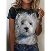 Animal Dog 3d Print T-shirt Women Fashion Oversized T-shirts Short Sleeve Tops Tees Anime Kawaii T Shirt Children Clothing Cat