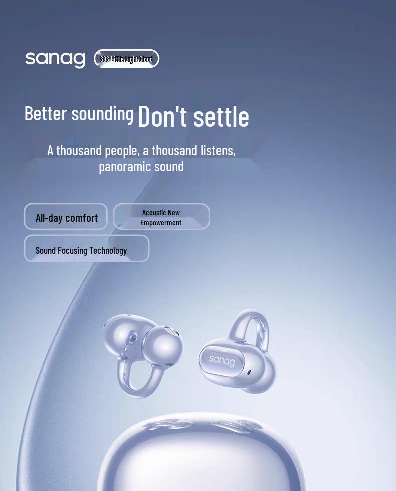 Sena S8SAI 2025 Bluetooth-наушники-клипсы с костной проводимостью, открытого типа, для спорта