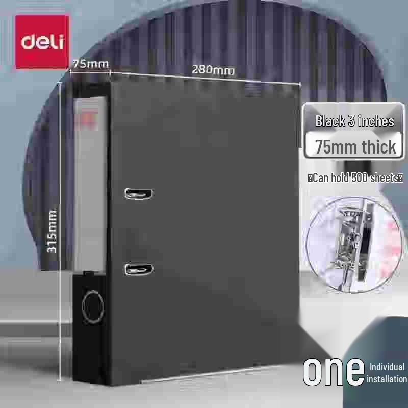 Deli A4 2-Hole Lever Arch File Folder