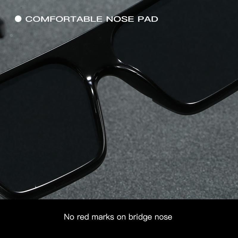 KAROS UV400 Non Polarized Sunglasses Unisex Outdoor Driving Travel Sunshade Glasses Oversized Square Fashion Eyewear YZ17BOX 7