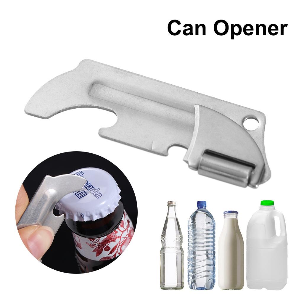 2-in-1 Bottles Opener Stainless Steel Opener Gadget Kitchen Accessories Can Opener Cans