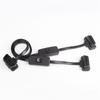 AA92-60CM Длинный OBD2 16-контактный удлинительный кабель с переключателем Плоский провод Адаптер Автомобильный 1 Male На 2 Female OBD 16 Pin Конвертер Разъем
