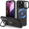 Protective Case - BOOLING - for iPhone 16 Pro - Shockproof - Translucent - Magnetic Ring