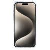 For iPhone 15 Pro Max Magnetic Clear Case Shockproof Hybrid Phone Shell with Camera Lens Frame Kickstand