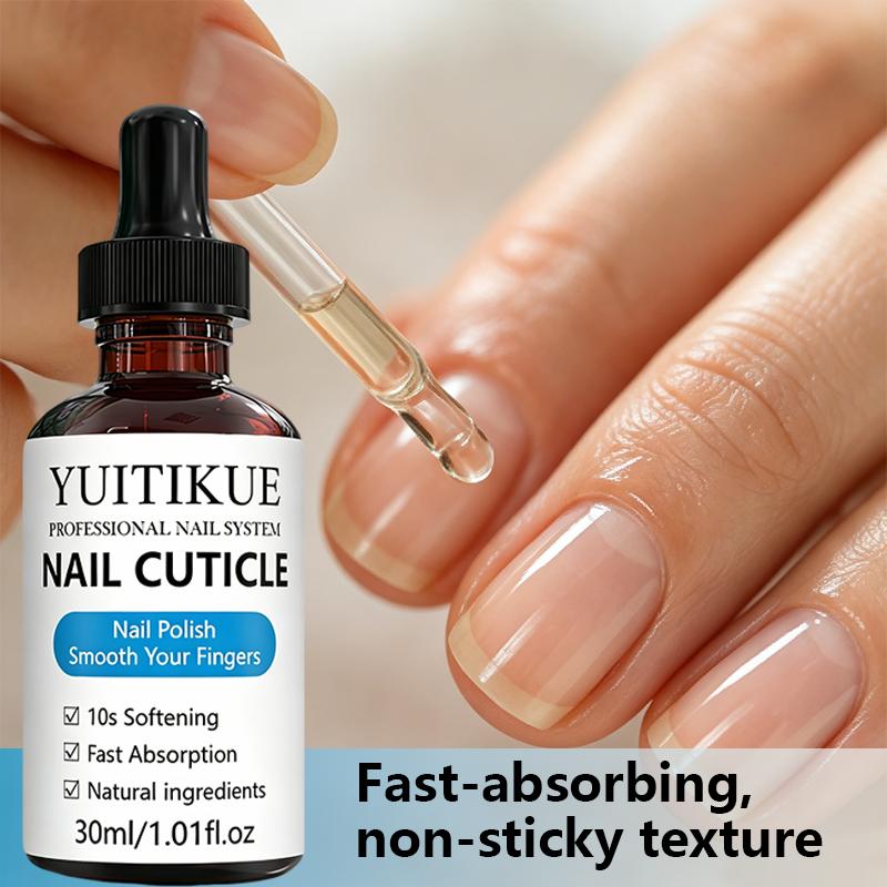 YUITIKUE 30ml Nail Cuticle Oil 10 Seconds Soften Cuticle Fast Absorb Natural Nail Oil Hydrate Manicure Fingernail Care Liquid