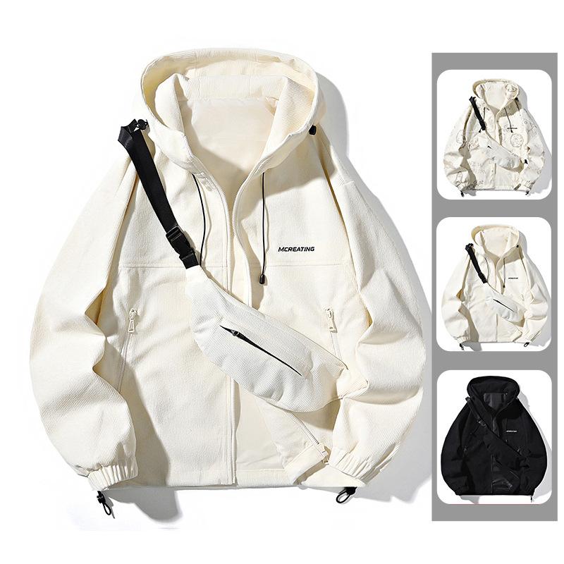 Модная брендовая мужская куртка с капюшоном для весны и осени, модная спортивная куртка для пар, рабочая куртка для мужчин