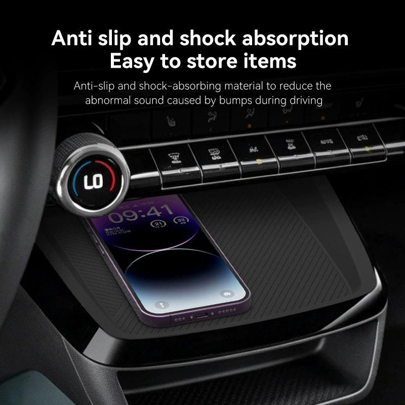 For Chevy Bolt EV 2027 Central Control Phone Non-slip Pad Wireless Charging Pad Protective Mat Interior Accessories