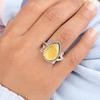 Yellow Cat's Eye Gemstone 925 Solid Silver Jewelry Handmade Ring Valentine Gift RR-57-38
