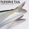 3Pcs Floating Soft Mackerel Baits Fishing Lure Dragging Swinging Swimming Baits Soft Artificial Swimbait Fishing Tackles