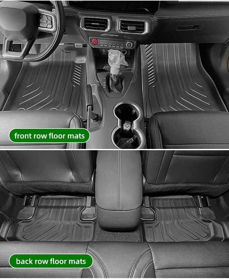 15-24 Ford Mustang Dirt-Resistant TPE Floor Mats