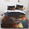 Cartoon Puss in Boots Duvet Cover Pillowcase Bedding Set Adult Boys Girls Bedroom Decoration Single Double Size