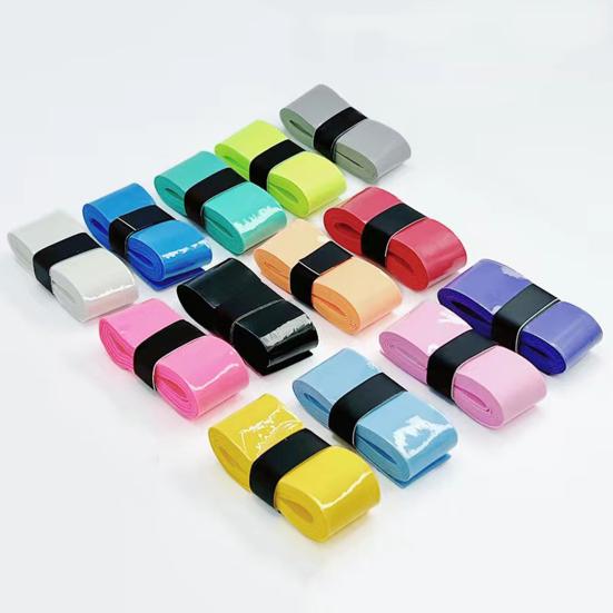 12 шт. самоклеящиеся ленты для захвата Pickleball, устойчивые к скольжению, супер впитывающие, яркий цвет, универсальная лента для захвата теннисной ракетки, Overgrip