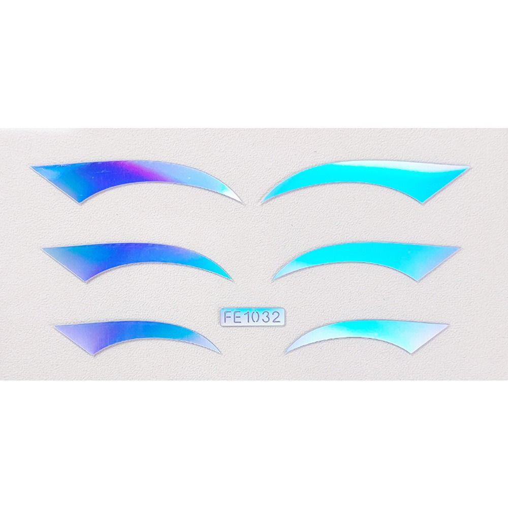 Водостойкая блестящая временная татуировка-наклейка, самоклеящаяся подводка для глаз, наклейка для вечеринки и фестиваля