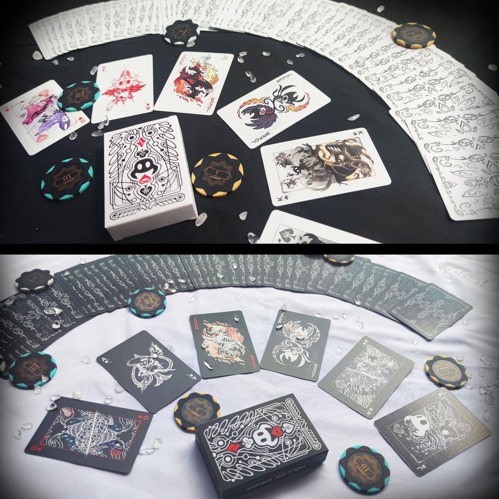 Hollow Knight Standard Tabletop Poker Card Set Black And White Playing Card Game Card Group Portable Creative Board Game Present