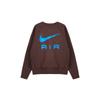 Nike Solid Color Crew Neck Casual Pullover Long Sleeve Sweatshirt Men Sweatshirt Brown FB7204-237