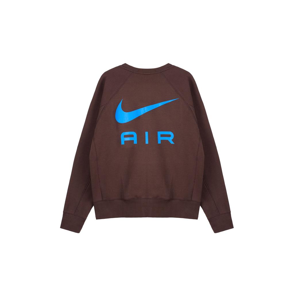 Nike Solid Color Crew Neck Casual Pullover Long Sleeve Sweatshirt Men Sweatshirt Brown FB7204-237