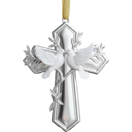 Bird Christmas Ornament Christian Symbol Hanging Decoration Bird And Faith Token Ornament for Xmas Tree Entryway Living Room Holiday Decor