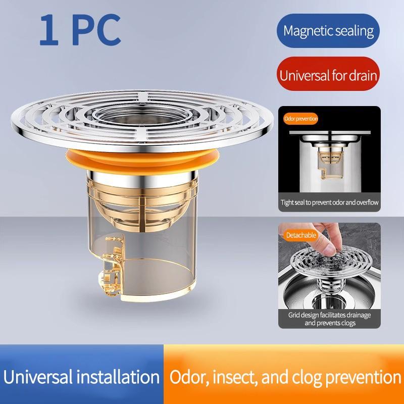 Bath Shower Floor Drain Filter Insect-Proof Closed Lid Anti-Return Drain Core Sewer Odor-Proof Drain Core Drain Core Anti-Odor Artifac
