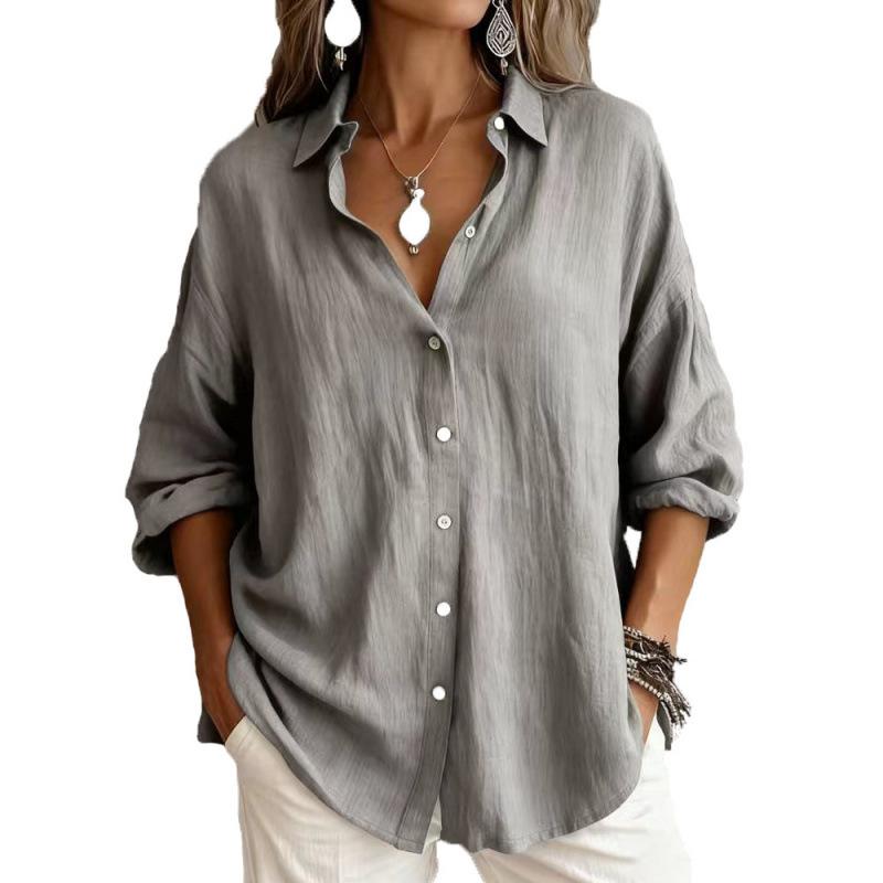 Spring Autumn Women Casual Fashion Ladies Blouse Tops
