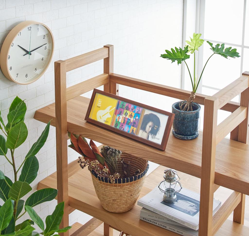 Kenko Picture Frame CD Display Frame Can Hold 3 CD Jackets Horizontal Type Brown External Dimensions 460 X 159 Mm PS-CD3Y-BR