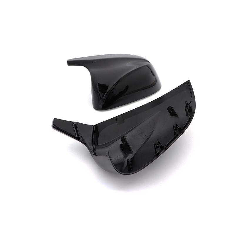High Quality For BMW X3 G01 X4 G02 X5 G05 2018 2019 2020 2021 2022 M style Rearview Mirror cover Caps 2pcs Horn shape Black