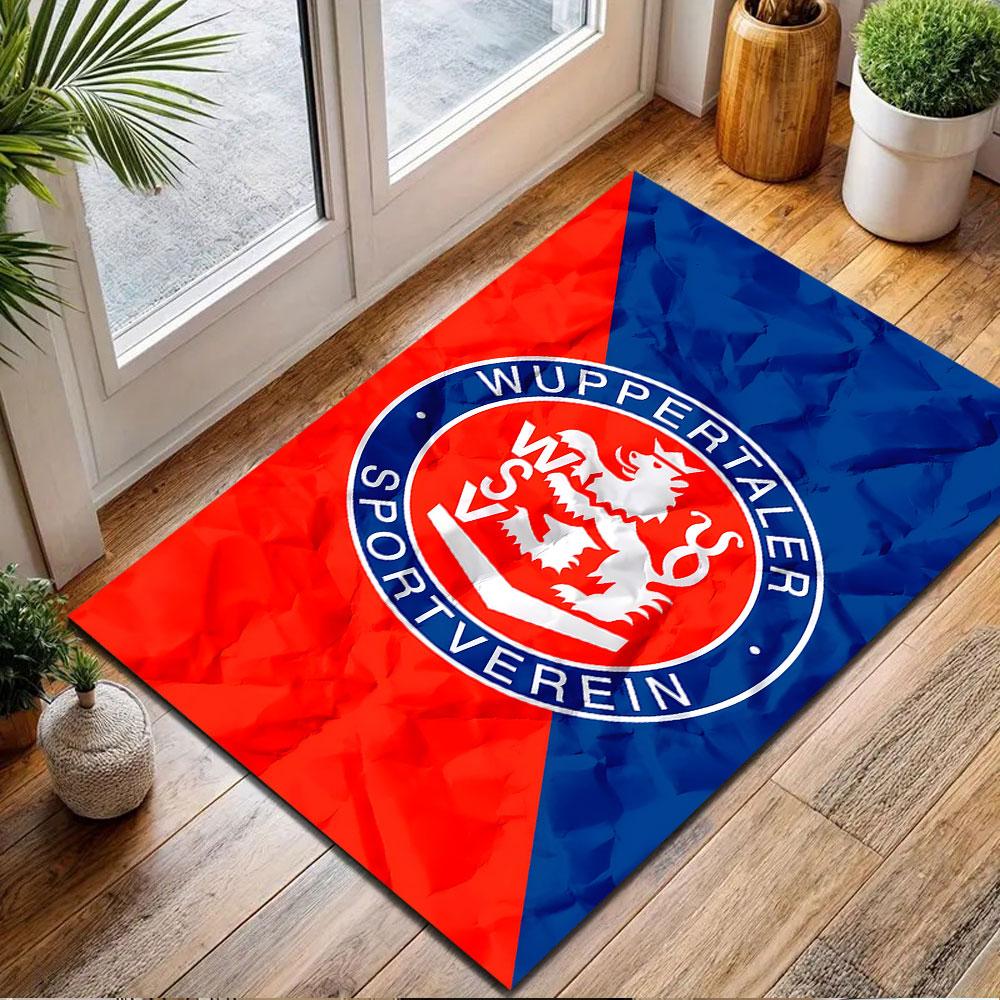 Wuppertaler Sportverein Logo Carpet Patterned carpet, non slip mat suitable for living room and bedroom sofas
