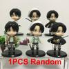 35cm Attack On Titan Anime Figure Levi Ackmen Action Figure Shingeki No Kyojin Ackmen Figurine Eren Mikasa Ackerman Figure Doll