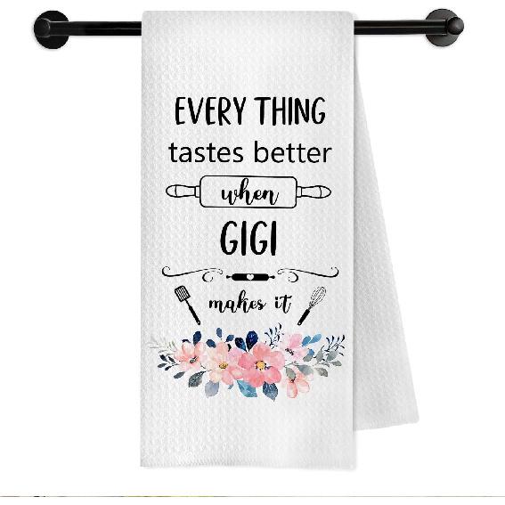 Nani Grandma Godmother Gifts Kitchen Towels, God Mother Gifts for Women Dish Tea Towels, The Best Nani Get Promoted to Godmother Decorative Hand