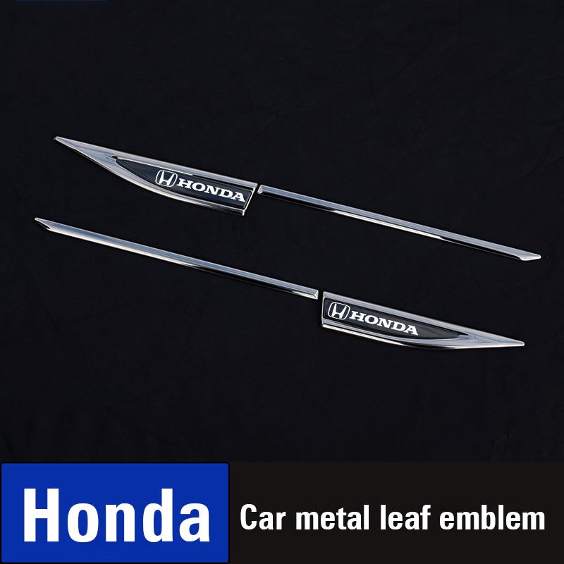 Honda Металлические наклейки 2 шт. Наклейки для украшения кузова автомобиля для Honda civic accord fit jazz pilot CRV odyssey passport city shuttle