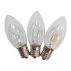 E12 C7 C9 Candle-shaped Incandescent Bulb 120V 7W Night Light Bulb Candle Holder Decorative Bulb