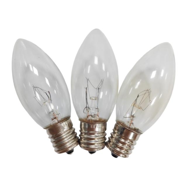 E12 C7 C9 Candle-shaped Incandescent Bulb 120V 7W Night Light Bulb Candle Holder Decorative Bulb