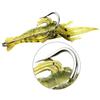 Soft Simulation Fishhook Shrimp Prawn Lure Hook Tackle Bait Fishing Lures Artificialbait Luminous Shrimp 4cm