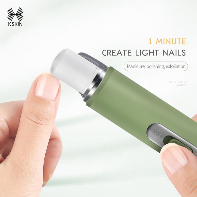 K-SKIN Многофункциональная шлифовальная машинка для ногтей для удаления омертвевшей кожи с ног Полировка ногтей 2 скорости поиска и грубые шлифовальные головки