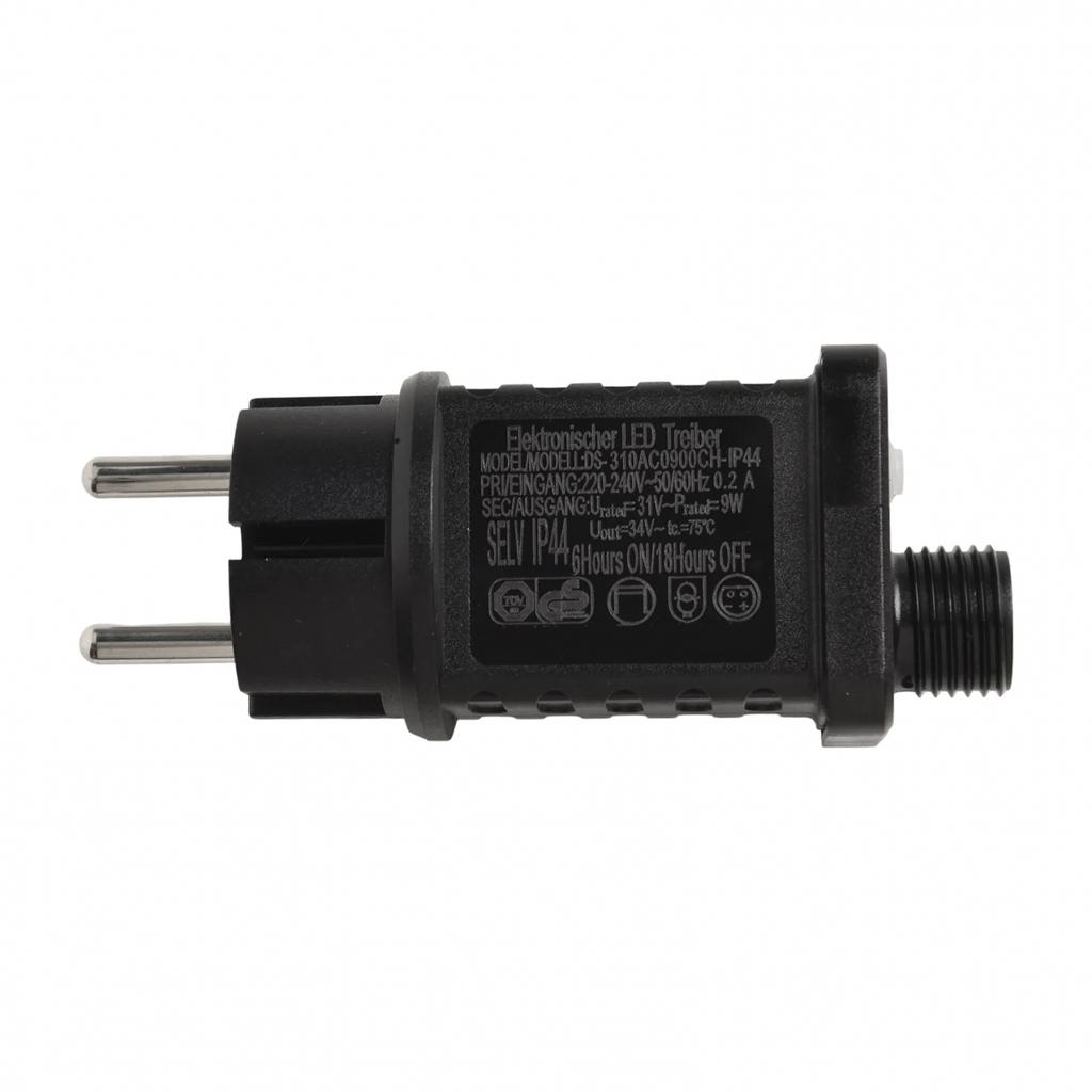 LED Timer Power Supply for 31V 9W Transformer String Lights with Outdoor Use