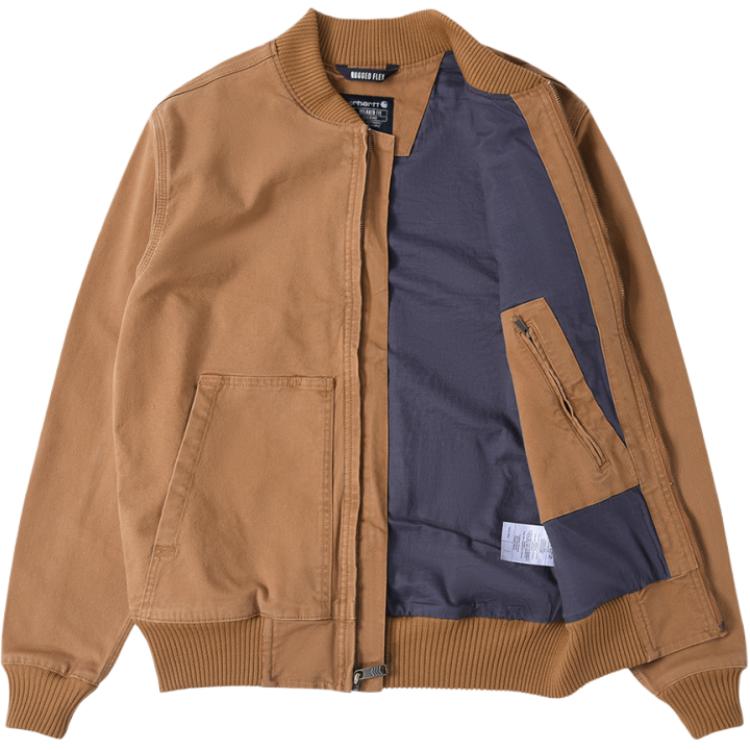 carhartt SS25 106781 Прочная куртка-бомбер Flex® из утиной ткани Расслабленного кроя Куртки и пальто Мужские 106781