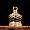 1pc New Pure Brass Bell Keychain Pendant Creative Skeleton Bell Key Chain Bag Pendant Car Hanging Decorations